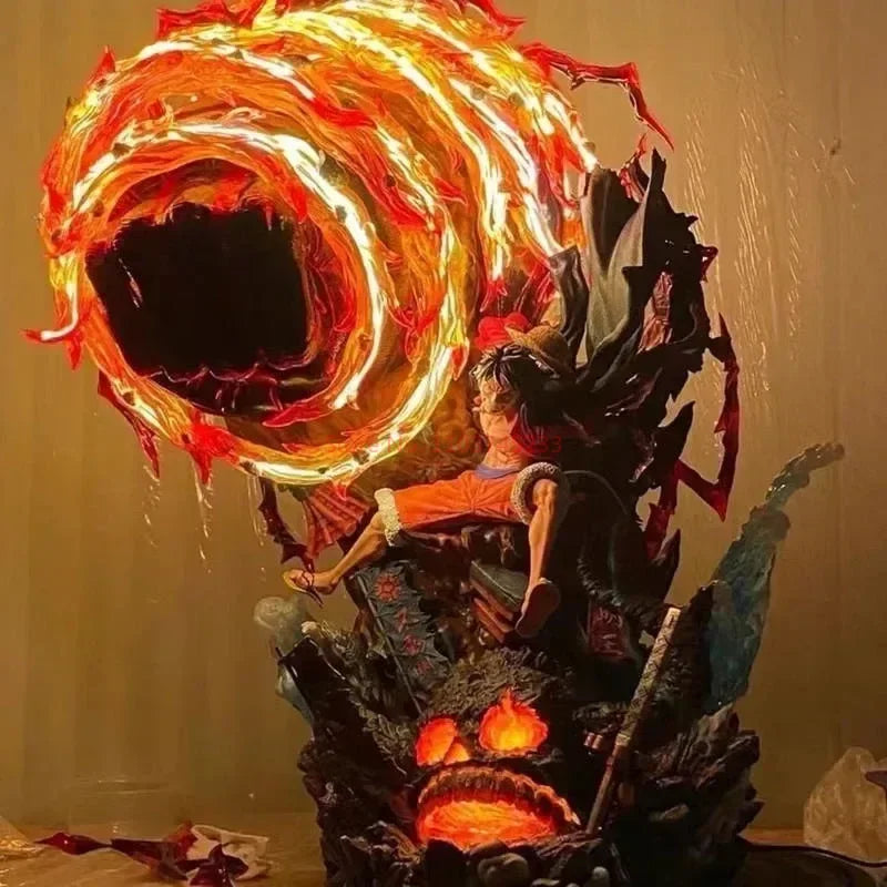 One Piece: Luffy LED Statue | Flame King Edition