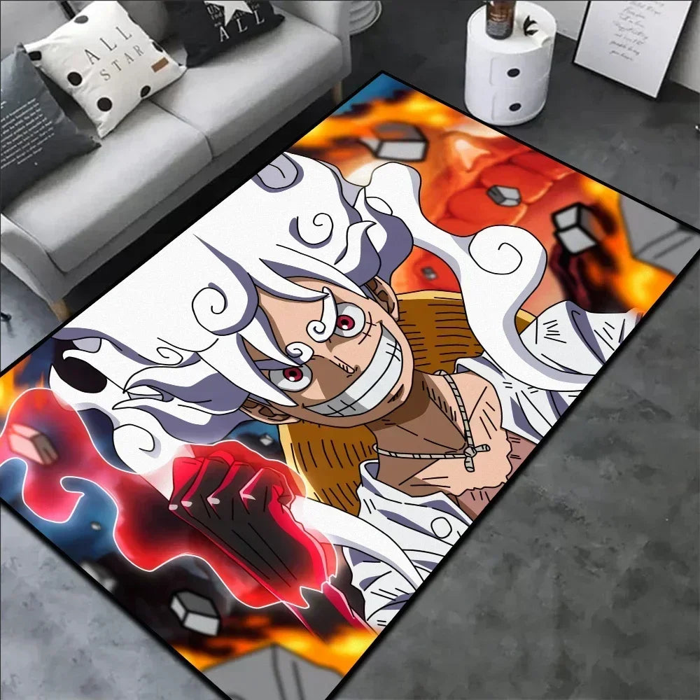 One Piece Luffy Gear 5 Rug | Anime Room Carpet Collection
