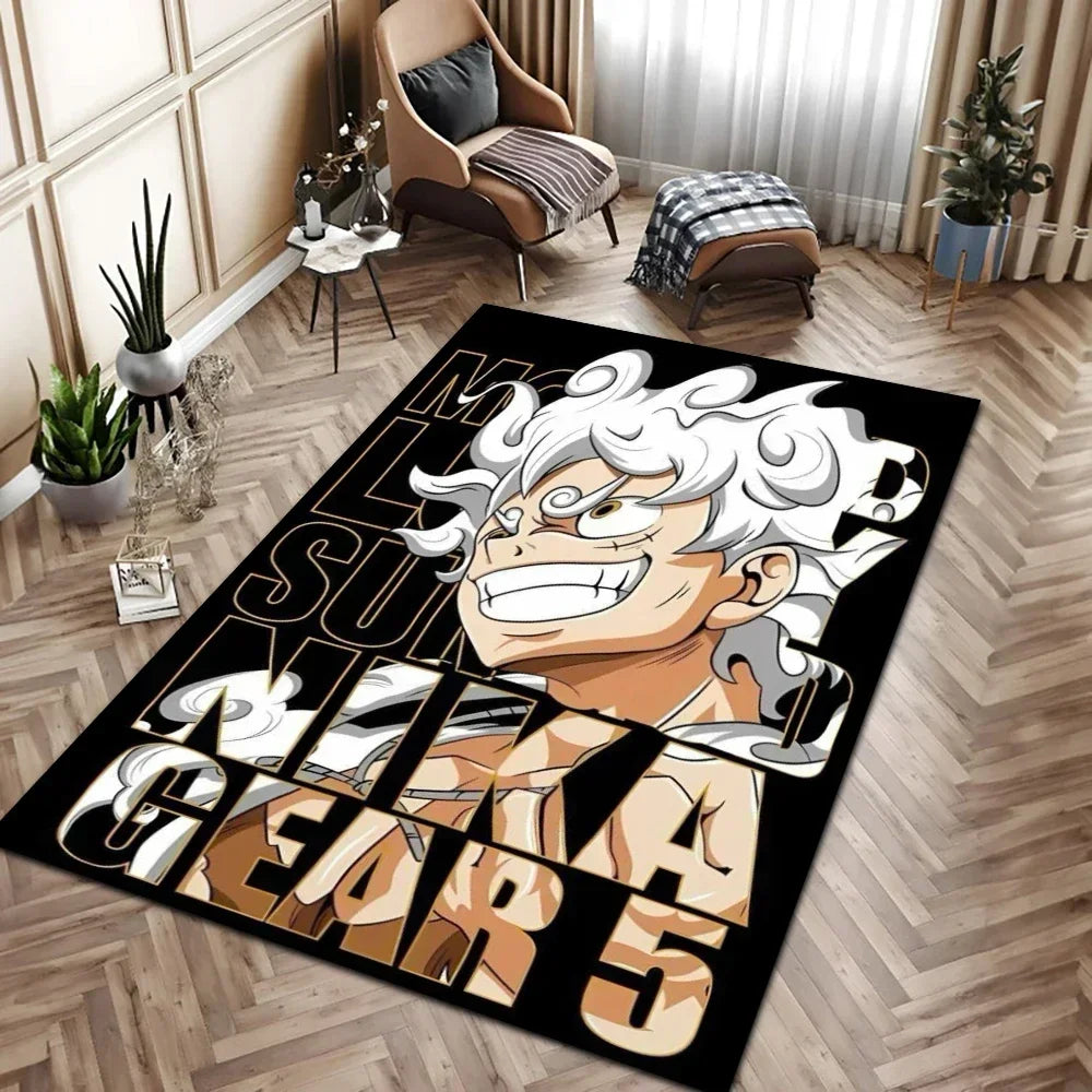One Piece Luffy Gear 5 Rug | Anime Room Carpet Collection