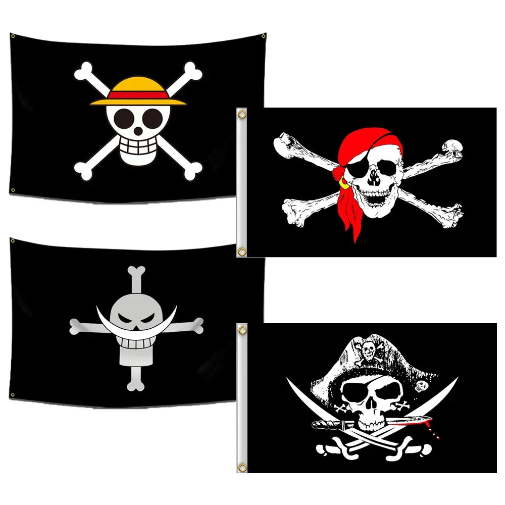 One Piece Pirate Flags | Straw Hat Crew Collection
