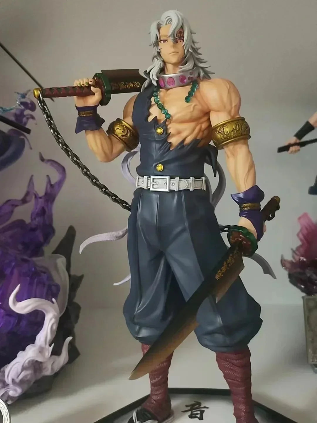 Action figures of Demon Slayer characters
