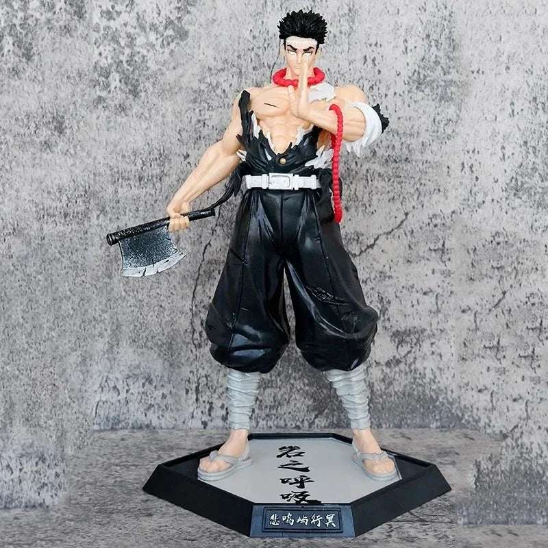 Action figures of Demon Slayer characters