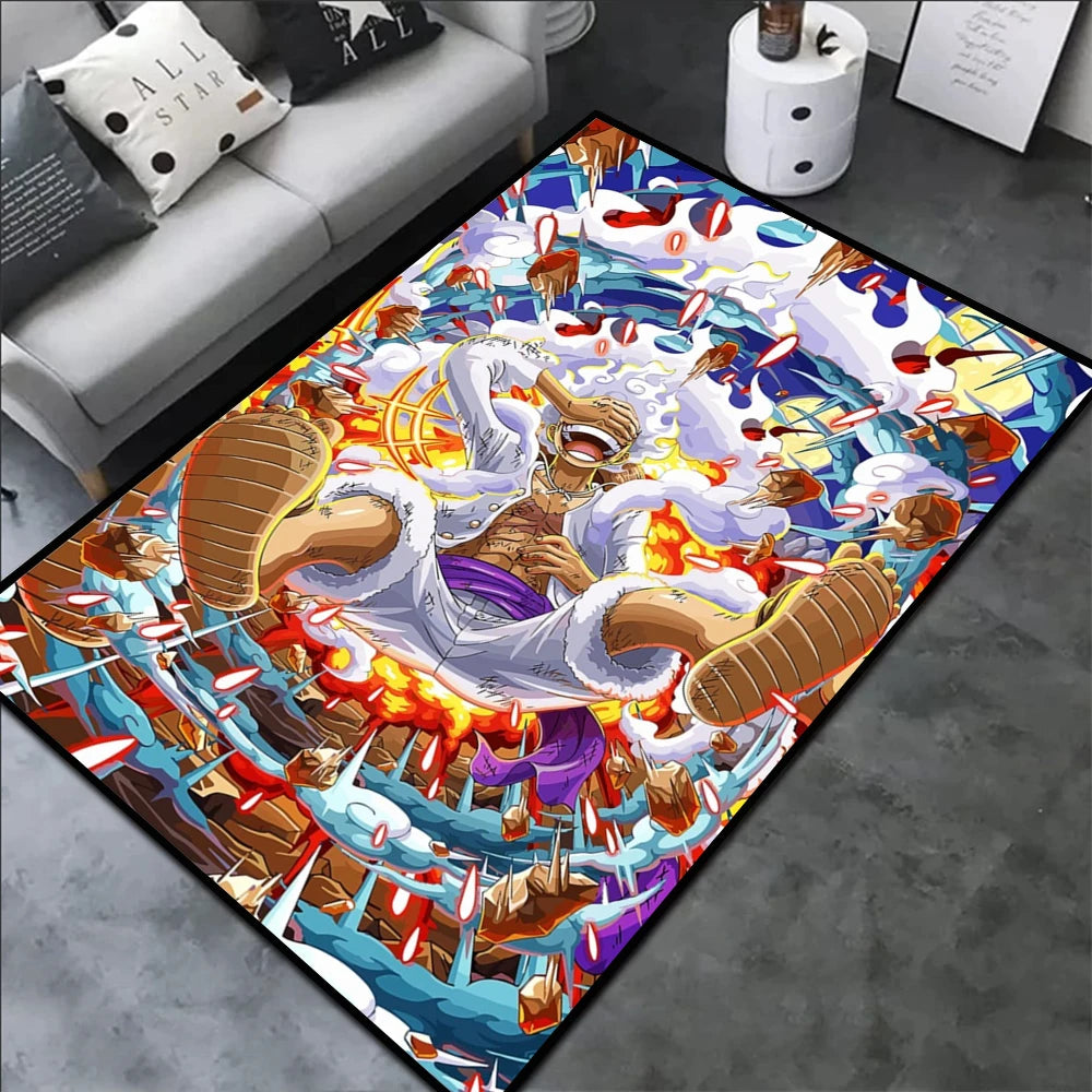 One Piece Luffy Gear 5 Rug | Anime Room Carpet Collection