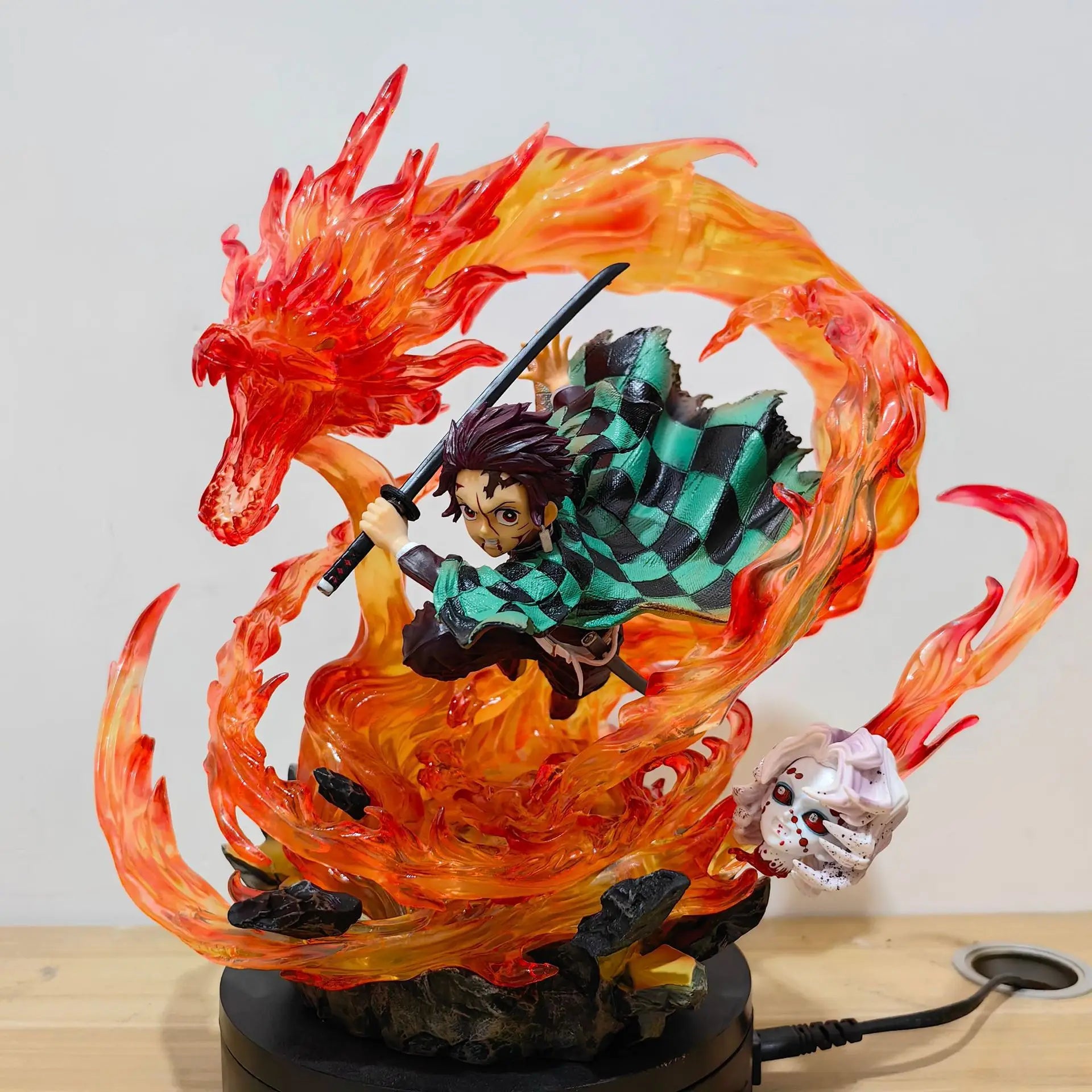 Demon Slayer Tanjiro Kamado Sun Halo Dragon Head Dance