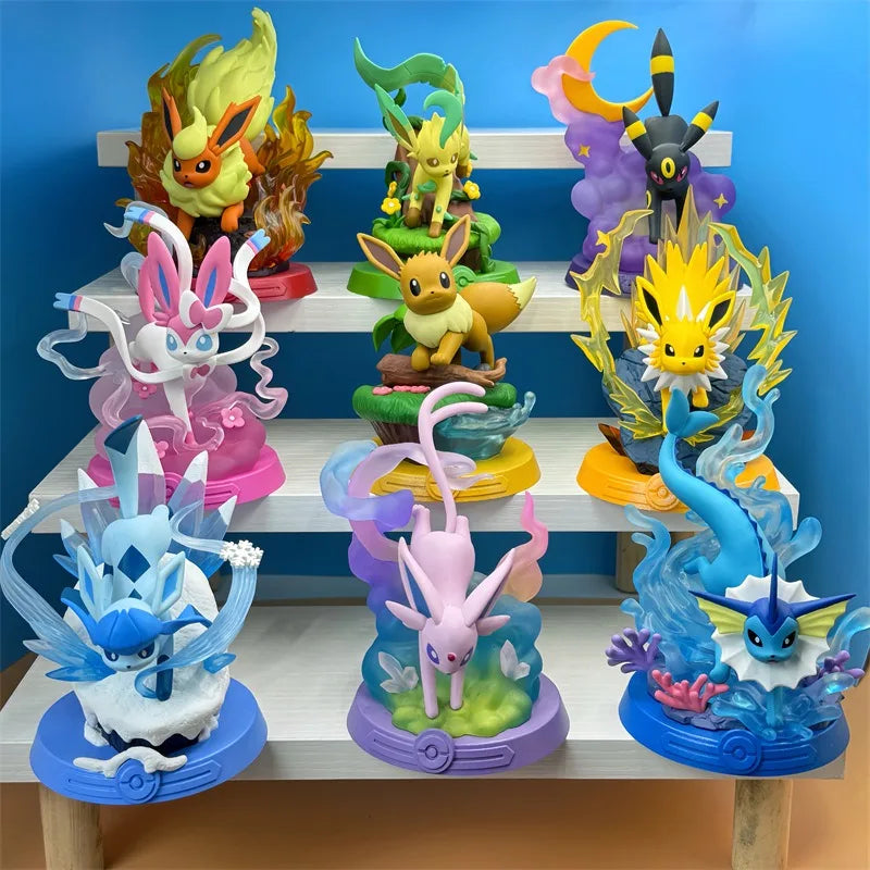 Pokémon: Eeveelutions Figure Set | Elemental Evolution Collection