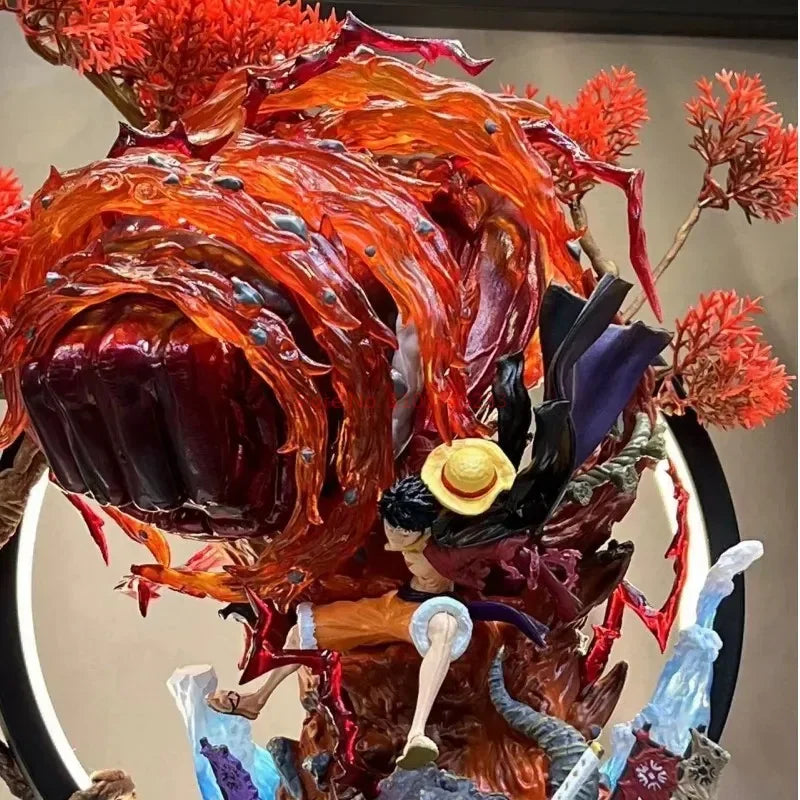 One Piece: Luffy LED Statue | Flame King Edition