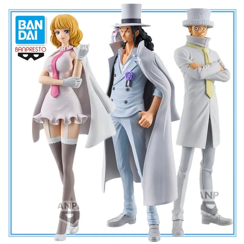 BANDAI original One Piece: CP9 Banpresto Figures | White Suit Edition