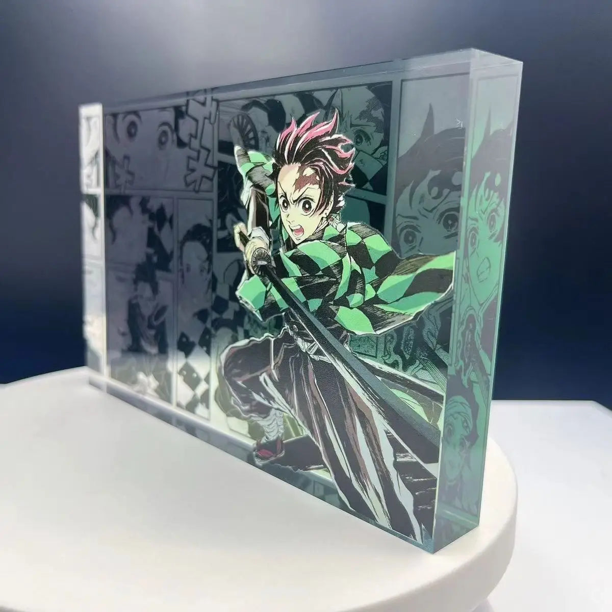 Demon Slayer Acrylic Display | Kimetsu no Yaiba Resin Art Block