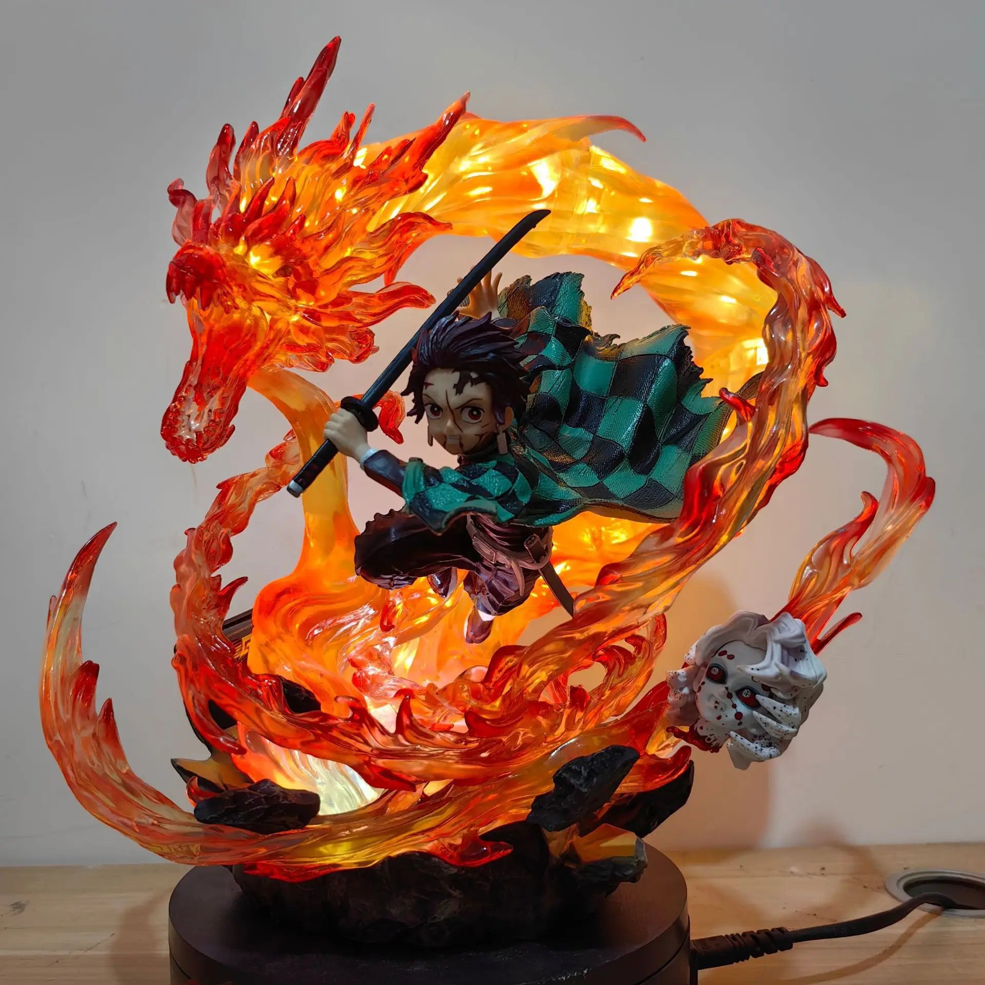 Demon Slayer Tanjiro Kamado Sun Halo Dragon Head Dance