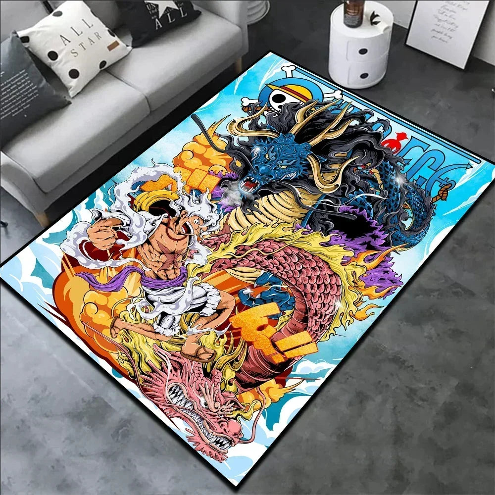 One Piece Luffy Gear 5 Rug | Anime Room Carpet Collection