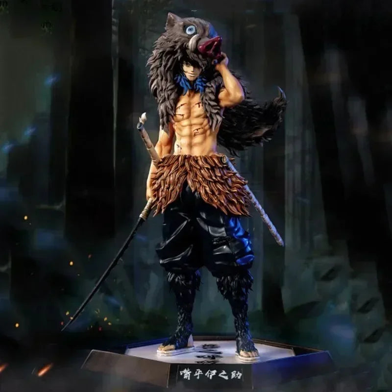 Action figures of Demon Slayer characters
