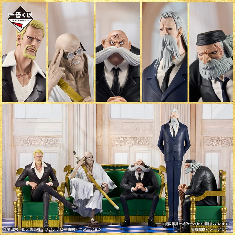 BANDAI original One Piece: Gorosei Figures Set | World Government Collection
