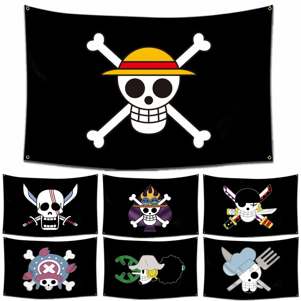 One Piece Pirate Flags | Straw Hat Crew Collection