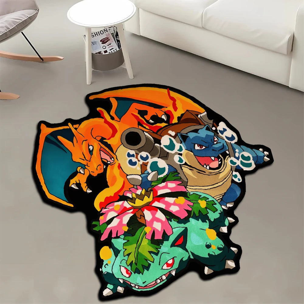 Pokémon Neon Art Rug Collection | Starter Edition